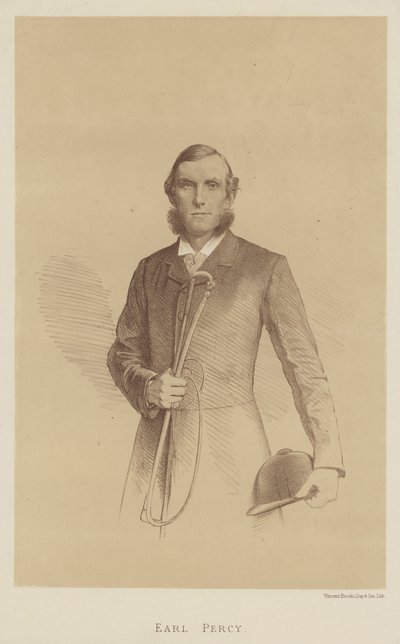 Earl Percy, Northumberland Dükü (lito) by English School