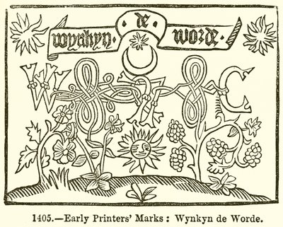İlk Yazıcı Markaları: Wynkyn de Worde by English School
