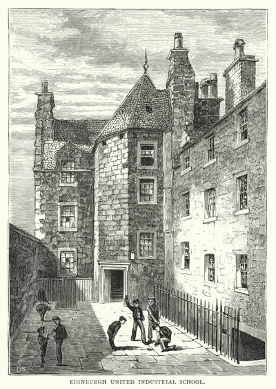 Edinburgh Birleşik Endüstri Okulu (gravür) by English School