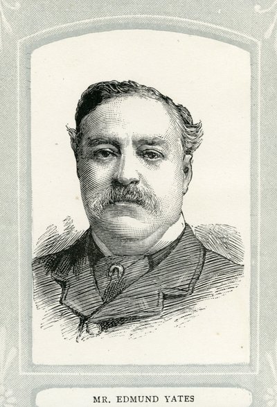 Edmund Yates (1831-94), gazeteci ve romancı by English School
