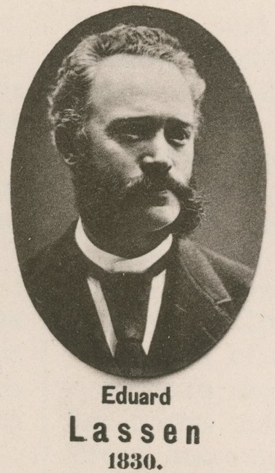 Eduard Lassen (gravür) by English School