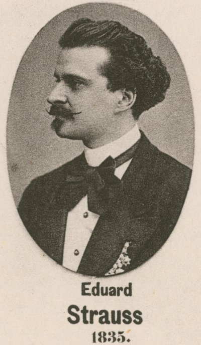 Eduard Strauss (gravür) by English School