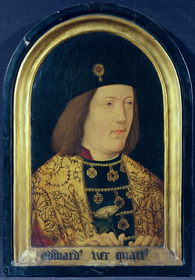 Edward IV, c.1510-1540 (panelde yağlı boya) (ayrıca bkz. 711008) by English School