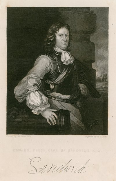 Edward Montagu, Sandviç Kontu by English School