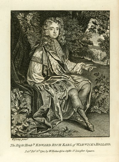 Edward Rich, Warwick ve Hollanda Kontu by English School