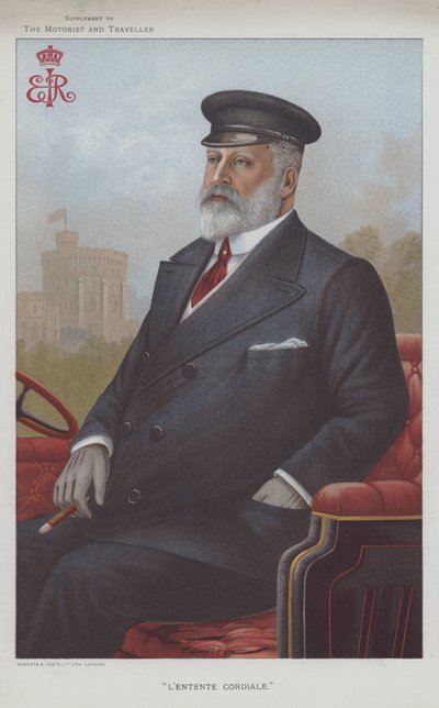 Edward VII, Büyük Britanya Kralı (renkli taş) by English School
