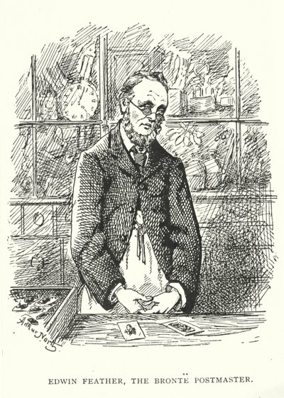 Edwin Feather, Bronte posta müdürü (gravür) by English School