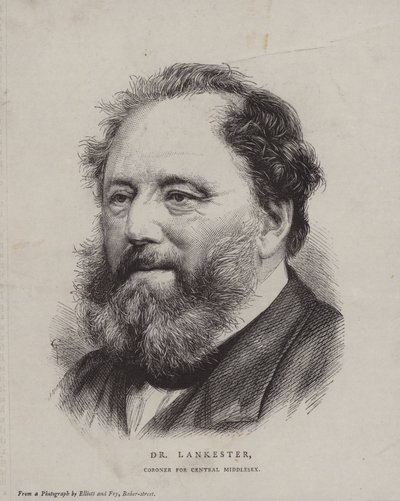 Edwin Lankester, İngiliz cerrah ve doğa bilimci ve Central Middlesex için Adli tabip by English School