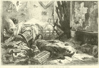 Banliyöde bir evde mermi patlamasının etkileri, Mayıs 1871 by English School