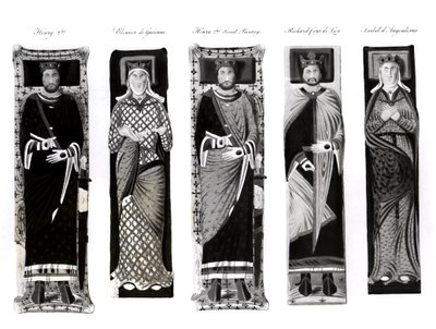 Henry II (1133-89) Eleanor of Aquitaine (c.1122-1204), Richard Coeur de Lion (1157-99) ve Isabel d