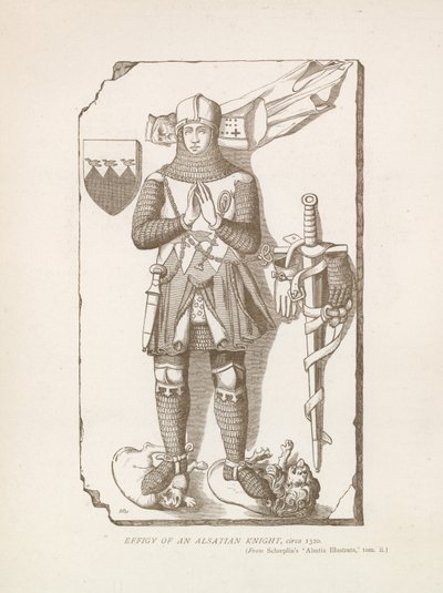 Bir Alsas şövalyesinin heykeli, 1320 dolayları by English School