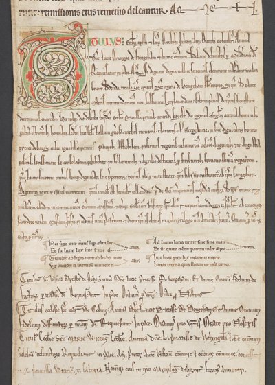 Egerton MS 2849, Membran III, c.1225-30 (vellum) by English School