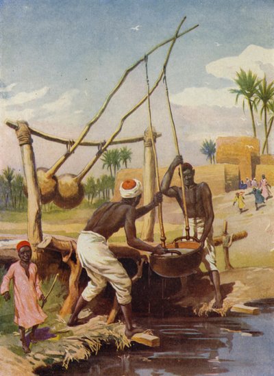 Mısır Su Kuyusu (renkli taş) by English School