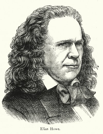 Elias Howe, kilit dikiş makinesinin Amerikalı mucidi by English School