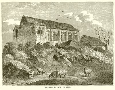 1790 yılında Eltham Sarayı by English School