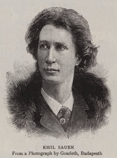Emil Sauer (gravür) by English School
