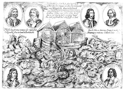 Englands Ark Güvenli ve Parlamento ve Krallık Düşmanları Bunaldı, 1645-46 by English School