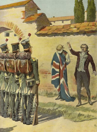 Bir Mahkûmu Koruyan İngiliz Konsolosu (renkli taş) by English School