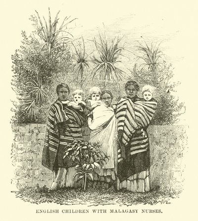 Madagaskarlı hemşireleri olan İngiliz çocuklar by English School