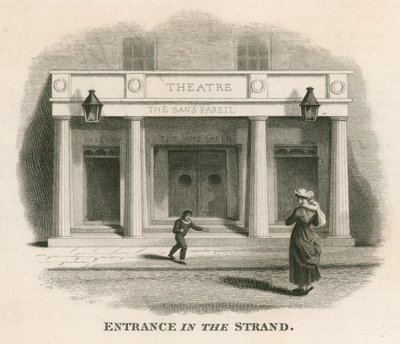 The Strand of the Sans Pareil Theatre (Adelphi Theatre), Londra