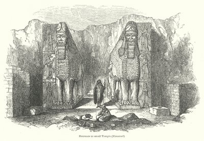 Küçük Tapınağa Giriş (Nemrud) (gravür) by English School