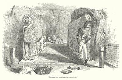 Küçük Bir Tapınağa Giriş (Nemrud) (gravür) by English School