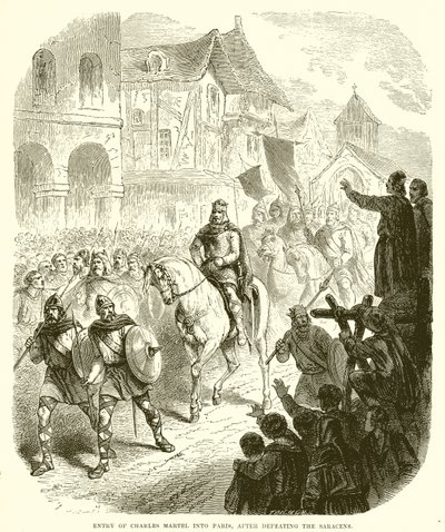 Sarazenleri yendikten sonra Charles Martel