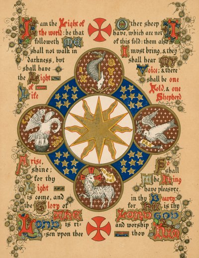 Epiphany (renkli taş baskı) by English School