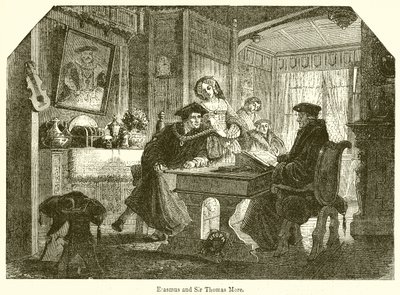 Erasmus ve Sir Thomas More by English School