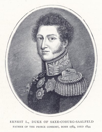 Ernest I, Saxe-Coburg-Saalfeld Dükü by English School