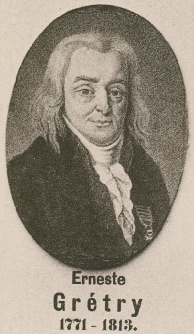 Erneste Gretry (gravür) by English School