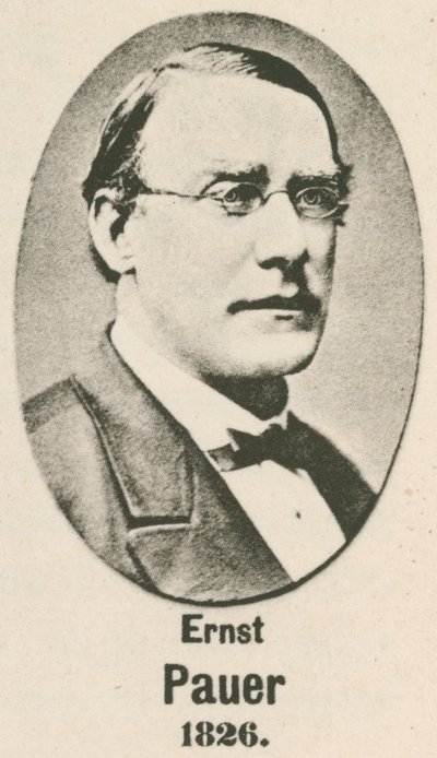 Ernst Pauer (gravür) by English School
