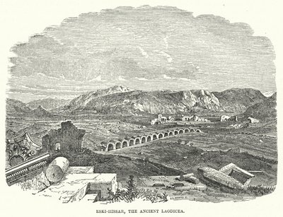 Eski Hisar, Antik Laodikeia (gravür) by English School