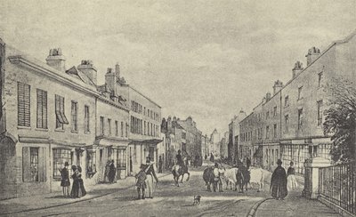 Eton High Street, 1844 (gravür) by English School