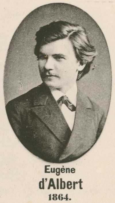 Eugene dAlbert (gravür) by English School