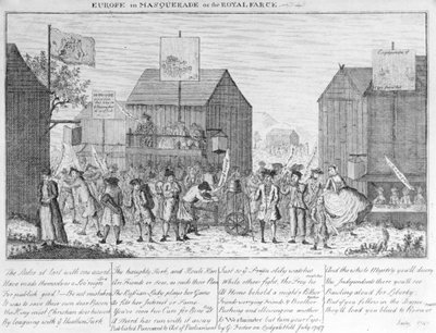 Maskeli Baloda Avrupa veya Kraliyet Farce, G. Foster, 1747 by English School
