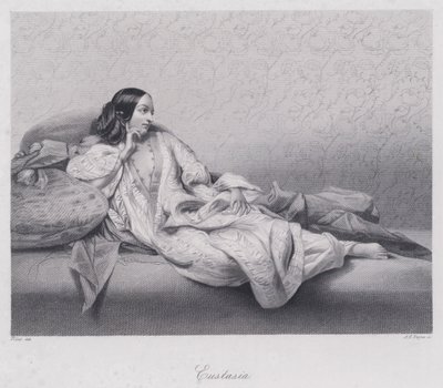 Eustasia (gravür) by English School