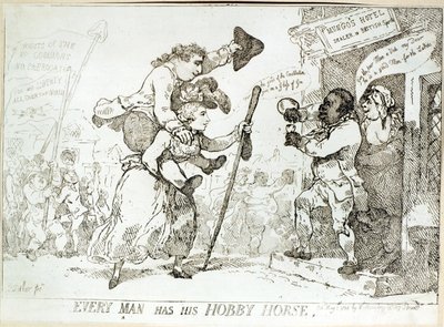 Her Adamın Hobi Atı vardır, 1784 yayınlandı by English School