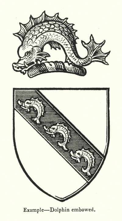 Örnek, yunus gömülü (gravür) by English School