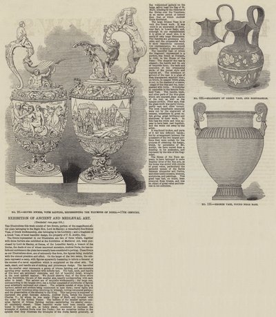 Antik ve Ortaçağ Sanatı Sergisi (gravür) by English School