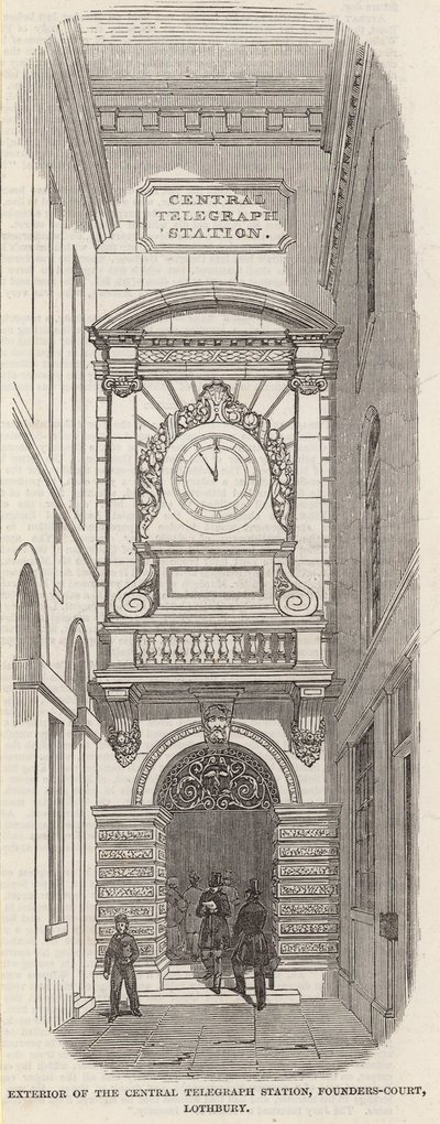 Merkez Telgraf İstasyonunun Dışı, Pounders Court, Lothbury by English School
