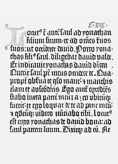 Johannes Gutenberg tarafından basılan İncil