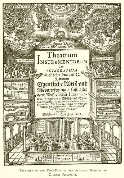 Michael Praetorius tarafından yazılan Syntagma Musicum
