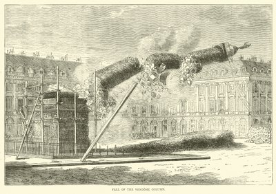 Vendome Sütununun Düşüşü, Nisan 1871 by English School