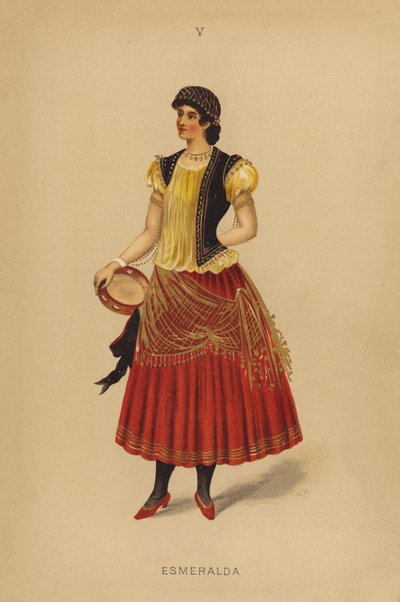 Süslü kıyafetler: Esmeralda (renkli lito) by English School