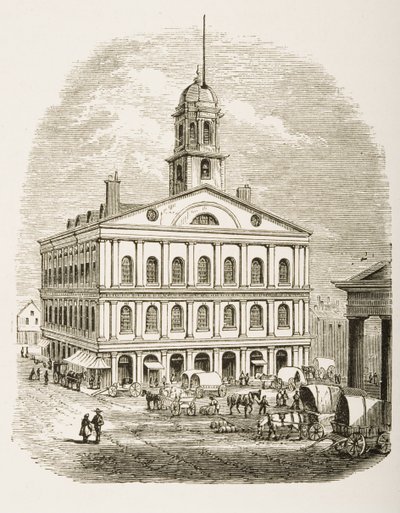 Faneuil Hall, Boston, 1870 dolaylarında, Dini Yol Derneği tarafından yayınlanan 