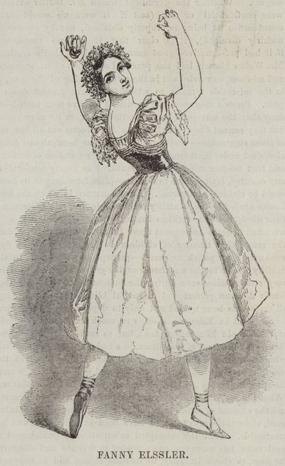 Fanny Elssler (gravür) by English School