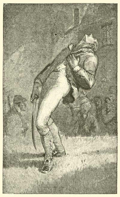 Felix Holt yaralandı (gravür) by English School
