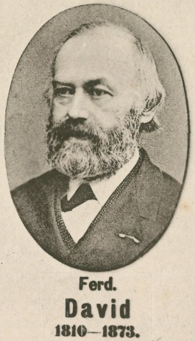 Ferdinand David (gravür) by English School