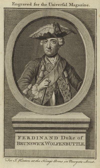 Ferdinand, Brunswick Wolfenbuttle Dükü by English School